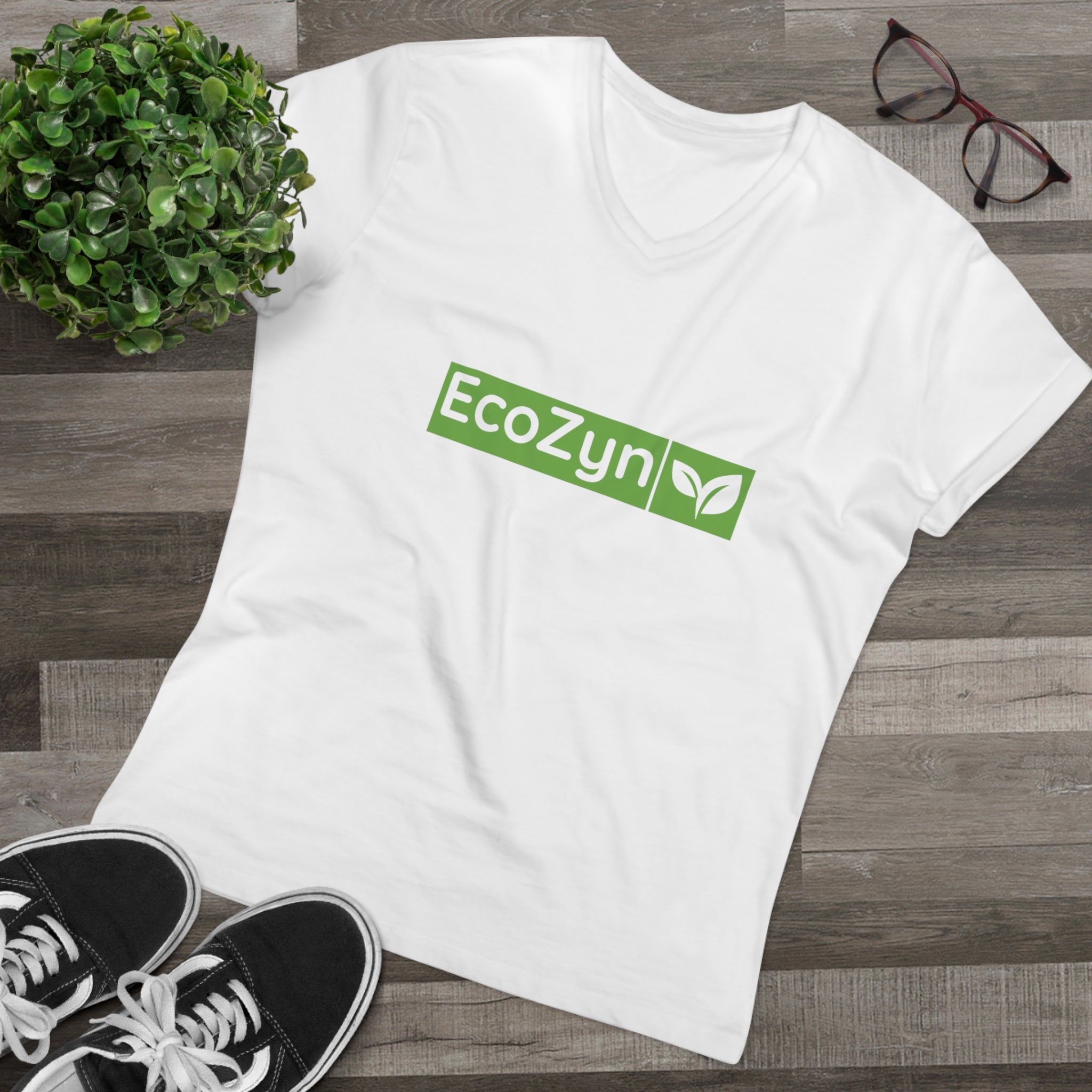 T-shirt V-hals - EcoZyn